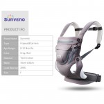 SUNVENO Ergonomic Baby Carrier Breathable Front Facing Infant Baby Sling Backpack Pouch Wrap Baby Kangaroo For Baby 0-12 Months