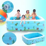 Baby Inflatable Swimming Pool For Summer Kids Game Pool Fencing For Children Portable Bath Tub Baby Miniplayground 105x85x43cm