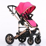 Baby Stroller High Landscape Trolley Baby Car Wheelchair 2 in 1 Prams For Newborns Baby Portable Bassinet Folding Baby Carriage