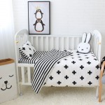 Baby Bedding Set 5 Pcs Pure Cotton Crib Bed Linen For Children Include Quilt Duvet Cover Pillow Pillowcase Flat Sheet Cot Kit