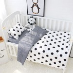 Baby Bedding Set 5 Pcs Pure Cotton Crib Bed Linen For Children Include Quilt Duvet Cover Pillow Pillowcase Flat Sheet Cot Kit