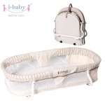 i-baby Portable Baby Carrycot Easy Carry Travel Bassinet Infant Cot Cradle Baby Crib Folding Cotbed Sleeping Basket Baby Bedding