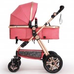 Baby Stroller Portable Folding Baby Carriages High Landscape Sit and Lie Prams For Newborns Infant Four Wheels Trolley