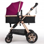 Baby Stroller Portable Folding Baby Carriages High Landscape Sit and Lie Prams For Newborns Infant Four Wheels Trolley