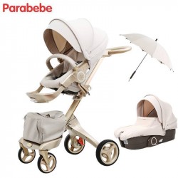 Luxury Baby Stroller 2 in 1 Baby Pram Pushchair Baby Trolley Lightweight Stroller For Babies Travel System Pram carrinho de bebe