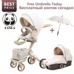 Luxury Baby Stroller 2 in 1 Baby Pram Pushchair Baby Trolley Lightweight Stroller For Babies Travel System Pram carrinho de bebe