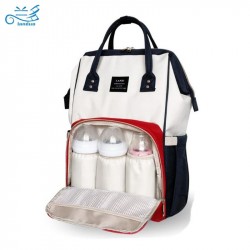LAND Nappy Bags Big Capacity Baby Diaper Bag Waterproof Baby Care Nappy Changing Bag Fashion Mother Backpack for Travel
