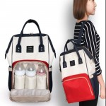 LAND Nappy Bags Big Capacity Baby Diaper Bag Waterproof Baby Care Nappy Changing Bag Fashion Mother Backpack for Travel