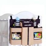 Nursery Organizer Baby Crib Bed Hanging Storage Bag Newborn Diaper Stacker Caddy For Baby Bedding Set Accessories Washable