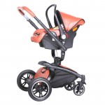Baby Stroller 3 in 1 Car Seat High View Pram For Newborns Folding Baby Carriage 360 Degree Rotation Travel System Baby Trolley