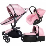 Baby Stroller 3 in 1 Car Seat High View Pram For Newborns Folding Baby Carriage 360 Degree Rotation Travel System Baby Trolley