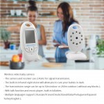 Wireless Baby Monitor 2 inch BeBe Baba Electronic Babysitter Radio Video Nanny Camera Night Vision Temperature Monitoring VB601