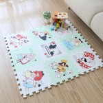 Soft puzzle crawling pad foam floor mat moistureproof non-toxic rug for kids bedroom living room gym playing mat 30*30cm 9Pcs