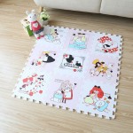 Soft puzzle crawling pad foam floor mat moistureproof non-toxic rug for kids bedroom living room gym playing mat 30*30cm 9Pcs