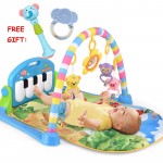 Baby Gym Mat Children Carpet Multifunction Piano Music Rattle Baby Playmat Activity Mat Newborn Game 0-24 Months Educational Toy