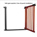 Hk free solid wood  child gate fence baby gate barrier stair protection gate pet 75-82cm 3 colors