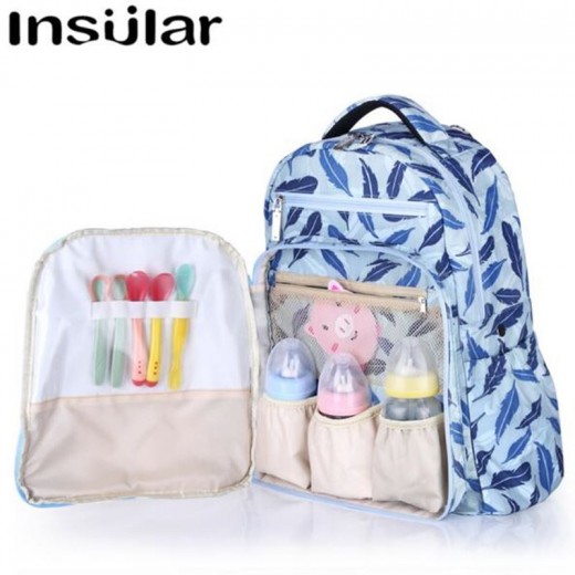 insular Fashion Mummy Maternity Nappy Bag Brand Large Capacity Baby Bag Travel Backpack Designer Nursing Bag for Baby Care