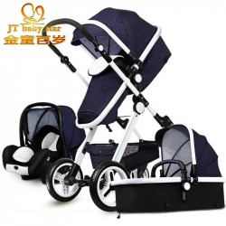 RU free ship!  10USD COUPON !Original Baby Strollers 3 In 1 Carriage Super Light Car High Landscape Ultra Convenience To Travel