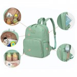 PU Leather Baby Bag Organizer Tote Diaper Bags Mom Backpack Mother Maternity Bags Diaper Backpack Large Nappy Bag