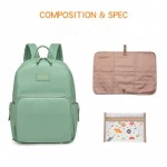 PU Leather Baby Bag Organizer Tote Diaper Bags Mom Backpack Mother Maternity Bags Diaper Backpack Large Nappy Bag