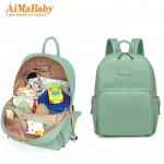 PU Leather Baby Bag Organizer Tote Diaper Bags Mom Backpack Mother Maternity Bags Diaper Backpack Large Nappy Bag