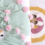 Baby Blanket Newborns Cotton Bright Color Knit Blanket With Woolen Ball Soft Baby Bedding Play Mat For Baby Photography props