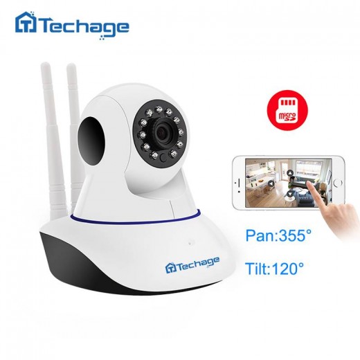 Techage Home Security 720P 1080P Wifi IP Camera Audio Record SD Card Onvif P2P HD CCTV Surveillance Wireless Camera Baby Monitor