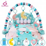 Karchibate Kick & Play Piano Fitness Gym Baby Activity Mat 2 in 1 Musical Toy Outdoor/Indoor Game Rug Blanket Playmat No Battery