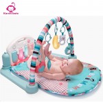 Karchibate Kick & Play Piano Fitness Gym Baby Activity Mat 2 in 1 Musical Toy Outdoor/Indoor Game Rug Blanket Playmat No Battery