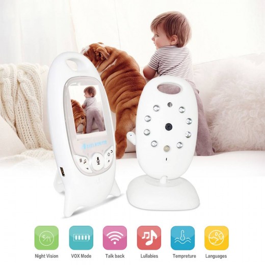 Wireless digital Baby Sleeping Monitor Security Camera Baby Monitor With Camera  Video Monitor 2 Way Talk Night Vision IR LED