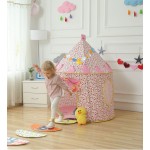 Blue/Pink Prince Foldable Kids Tent House aby tent Tipi Camping Toy Tent Indoor and Outdoor Kids Play Teepees for Children