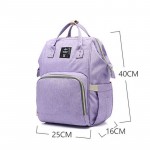 Baby Diaper Bag Mummy Wet Bag Backpack Large Capacity Black Purple Nappy Changing Bags Waterproof Stroller Bag For Baby Care