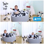 INS Hot Fencing Manege For Children Grey Round Play Pool Baby Infant Ball Pool Playpen For Baby Tipi Kids Playground Arena