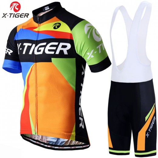 X-Tiger  Pro Cycling Set Mans Racing Bicycle Clothing Pro MTB Racing Bike Clothes Maillot Ropa Ciclismo Cycling Jersey Set
