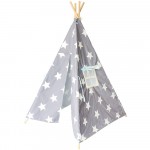 Children's Tent Star Pattern Teepee For Kids Cotton Canvas Play Tipi Children Playhouse For Kids Children's Room Tents Baby Tipi