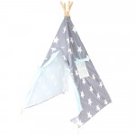 Children's Tent Star Pattern Teepee For Kids Cotton Canvas Play Tipi Children Playhouse For Kids Children's Room Tents Baby Tipi