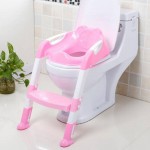 Baby Toilet Seat Baby Folding Potty Trainer Seat Chair Step With Adjustable Ladder Child Potty Seat Toilet With Free Brush