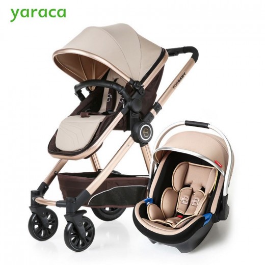 Baby Stroller 3 in 1 High Landscape Baby Carriages For Kids With Baby Car Seat Prams For Newborns Pushchair Baby Car
