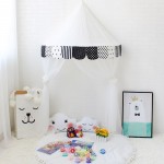 Children's Tent Cotton Play Tent For Kids Canopy Bed Curtains For Baby Room Decoration Tipi Teepe For Infant