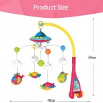 LovelyToo Baby Toys Bed Bell 0-12 Months Animal Musical Crib Mobile Hanging Rattles Newborn Early Learning Kids Toy