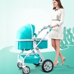 Baby Stroller 2 in 1 High Landscape Baby Carriages For Newborns Trolley Baby Carts Prams For Children With Seat & Lying Modes