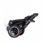 Luxury Baby Stroller With Separate Carrycot Black Frame 360 Degree Rotation Baby Carriage High-landscape Pram For Newborn 2 in 1