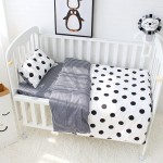 5 Pcs Baby Bedding Set Cute Pattern Cotton Cot Bedding Set For Children Including Baby Bed Sheet Quilt Pillow With Filler