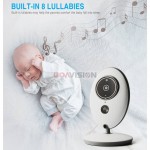 Wireless LCD Audio Video Baby Monitor VB605 Radio Nanny Music Intercom IR 24h Portable Baby Camera Baby Walkie Talkie Babysitter