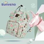 SUNVENO Mommy Diaper Bag Large Capacity Baby Nappy Bag Designer Nursing Bag Fashion Travel Backpack Baby Care Bag for Mother Kid