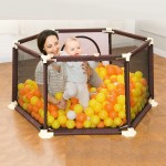 Baby Playpen Portable Plastic Fencing For Children Folding Baby Safety Fence Barriers For Securitis Ball Pool For Child