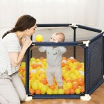 Baby Playpen Portable Plastic Fencing For Children Folding Baby Safety Fence Barriers For Securitis Ball Pool For Child