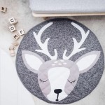 90CM Round Baby Playmat Nursery Rug Crawling Mat Teepee Floor Mats Soft Play Rugs Creeping Children Room Decorative Carpet Pads