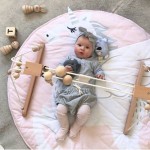 90CM Round Baby Playmat Nursery Rug Crawling Mat Teepee Floor Mats Soft Play Rugs Creeping Children Room Decorative Carpet Pads