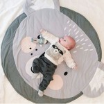 90CM Round Baby Playmat Nursery Rug Crawling Mat Teepee Floor Mats Soft Play Rugs Creeping Children Room Decorative Carpet Pads